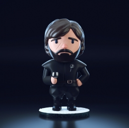 Tyrion art toy full body from game of thrones for 3d print